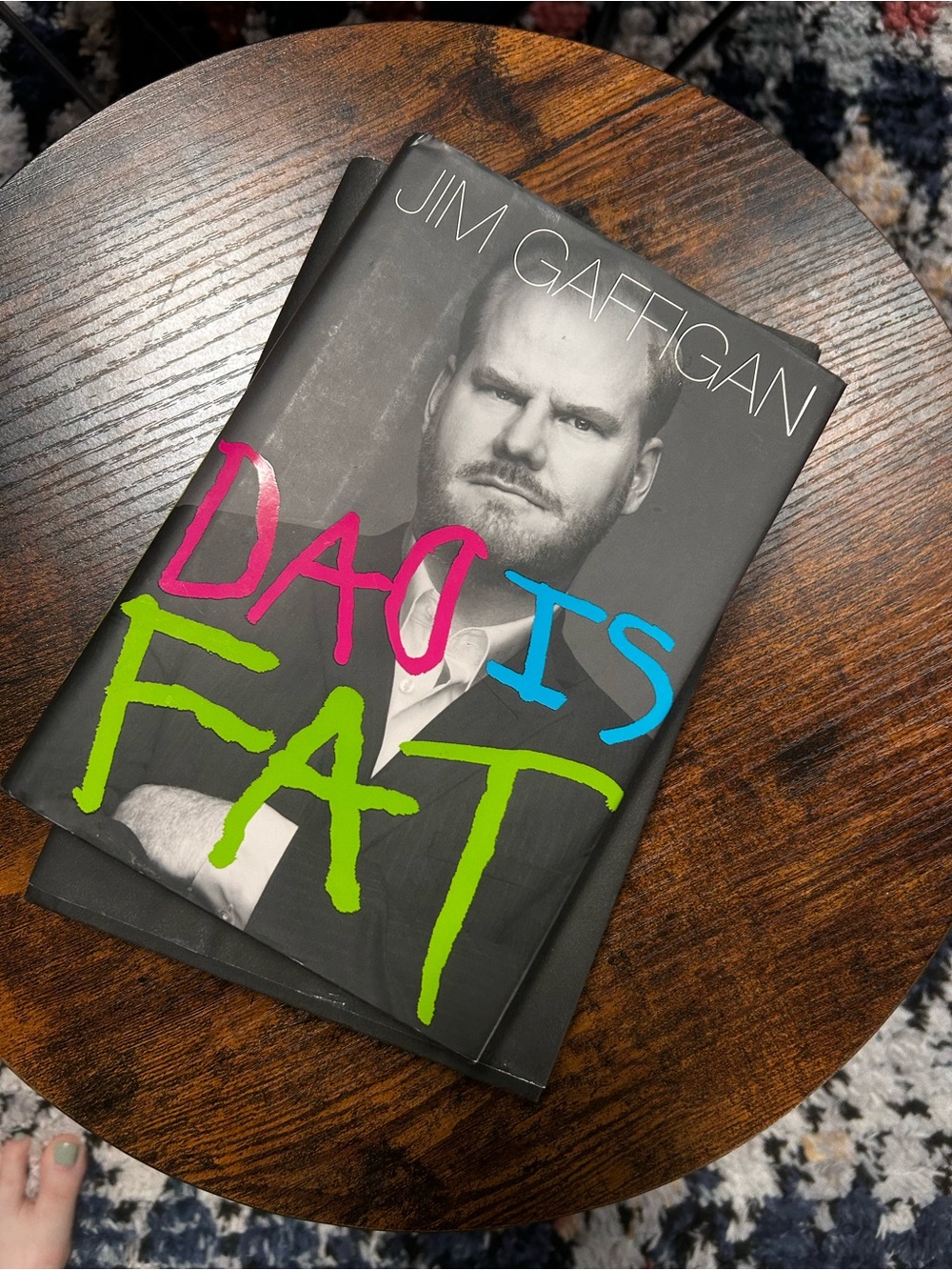 Dad Is Fat by Jim Gaffigan - Black Cover with Neon Title Father’s Day FLASH SALE